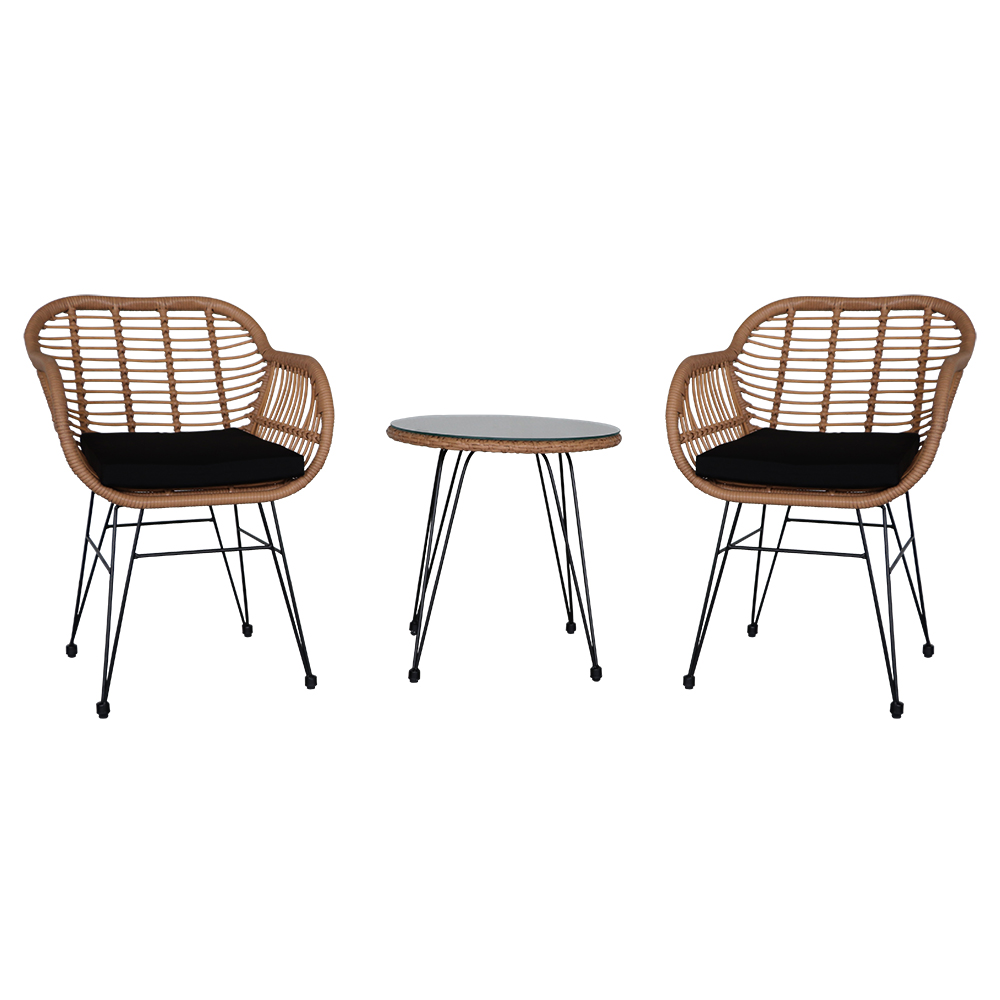 oshion-3-pcs-wicker-rattan-patio-conversation-set-with-tempered-glass-table-flaxen-yellow
