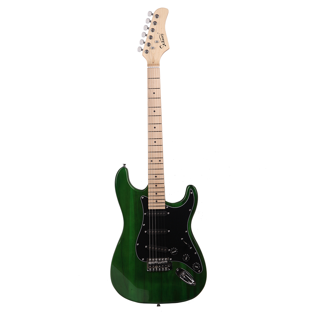 glarry-gst-stylish-electric-guitar-kit-with-black-pickguard-green