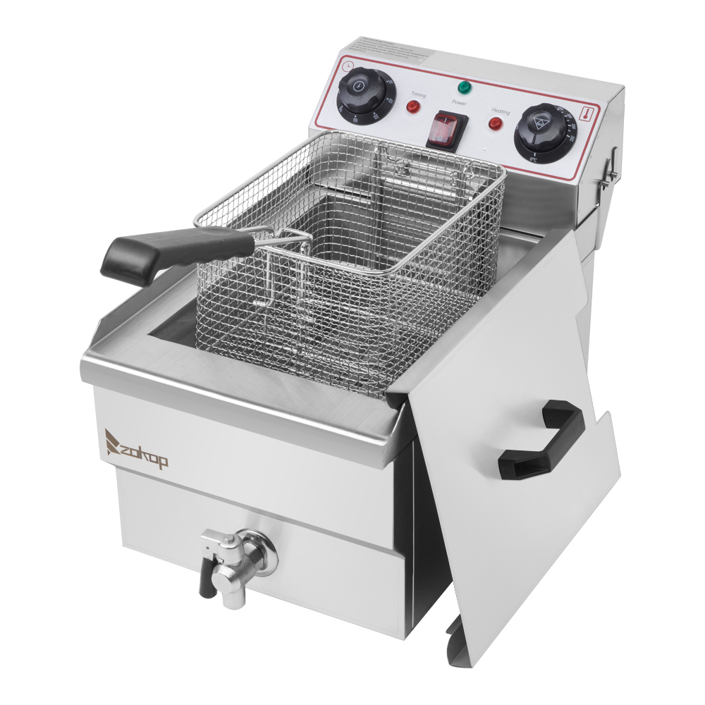 zokop-eh101v-8-5qt-8l-total-capacity-12-5qt-11-8l-stainless-steel-faucet-single-tank-deep-fryer-1700w-max-8l-large-fryer-blue-large-handle