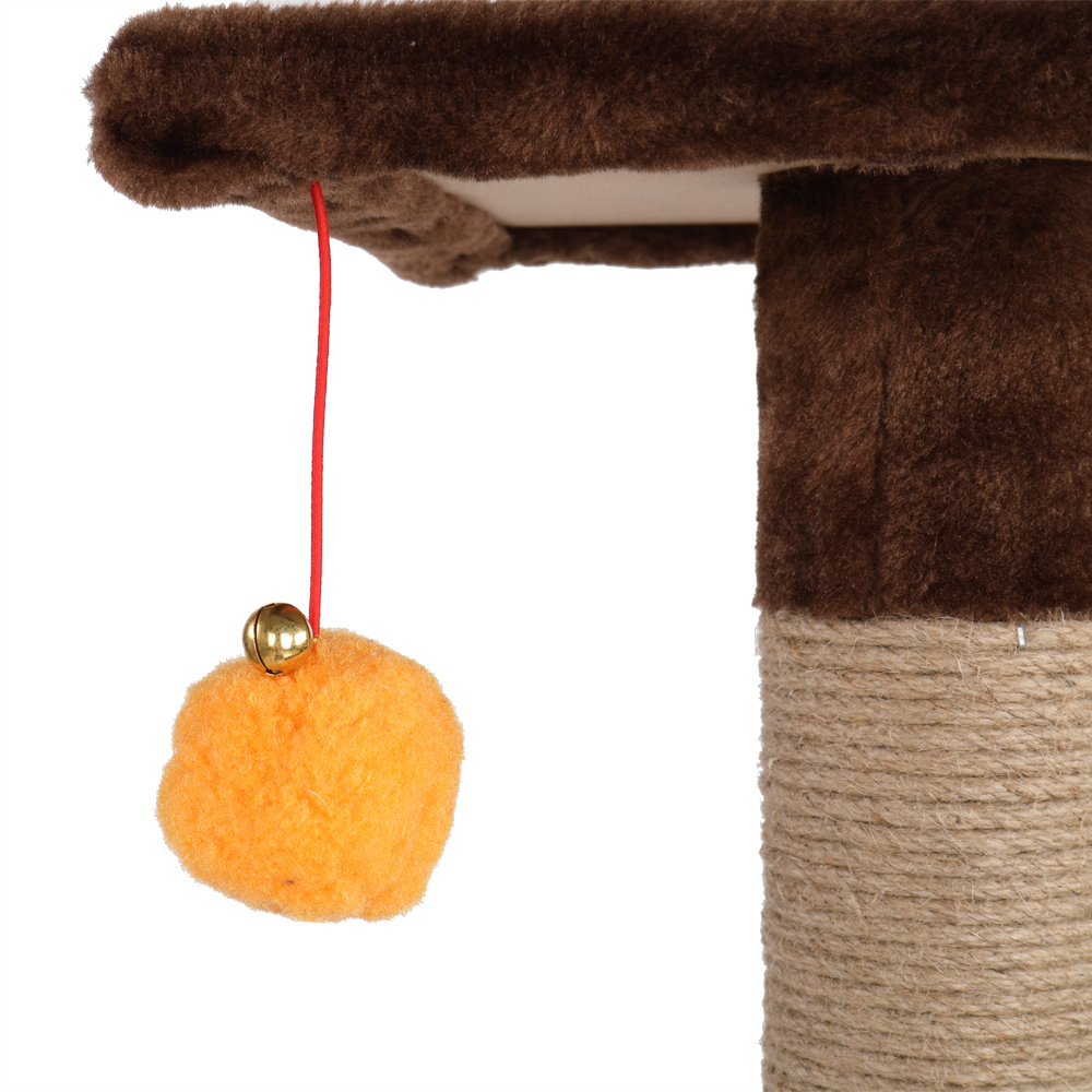 hobbyzoo-39-cat-tree-tower-with-plush-condos-scratching-post-toy-brown